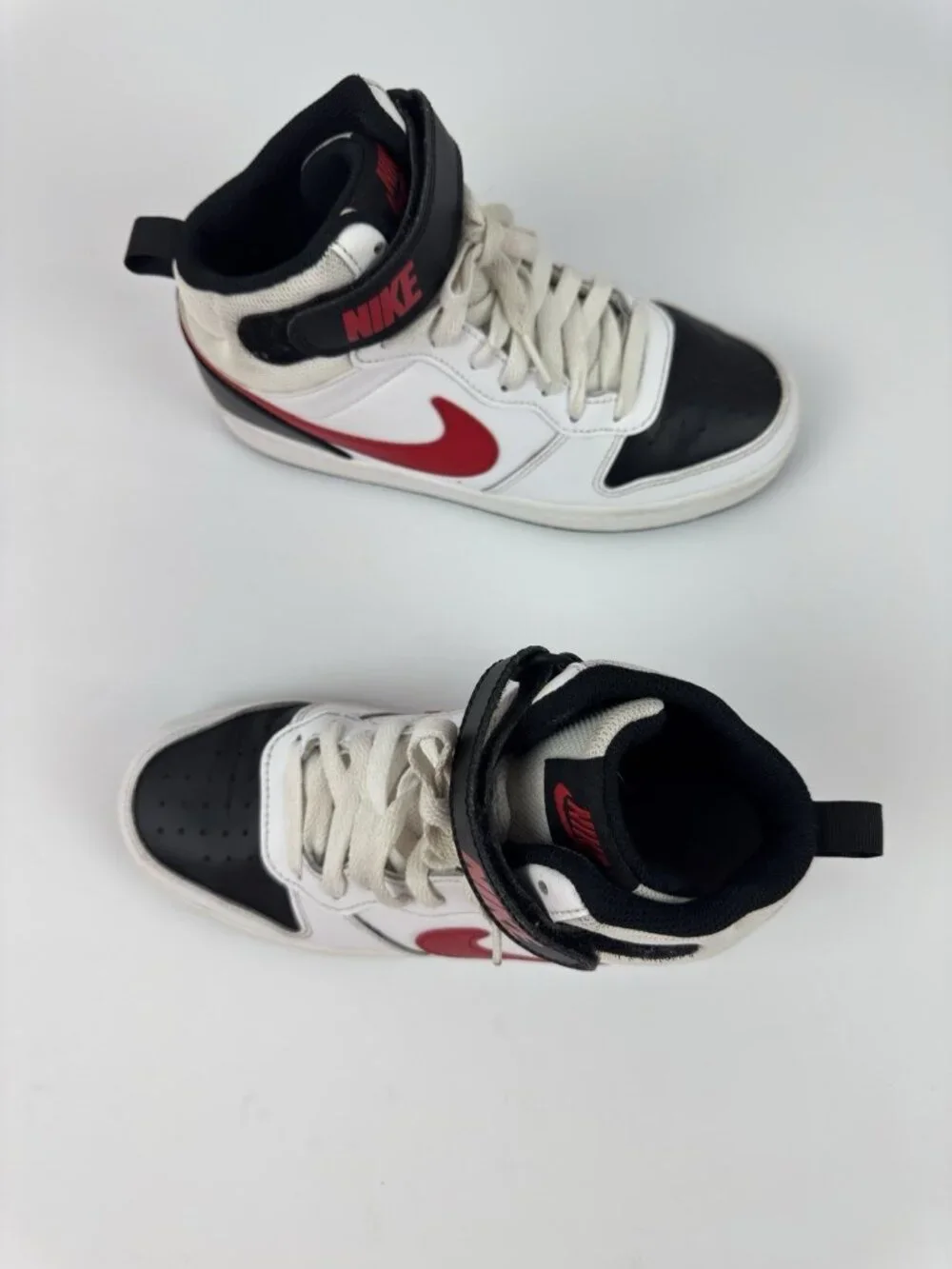 Nike Court Borough Mid 2;Boys Size 5Y White Athletic Shoes Sneakers CD7782-110